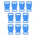10pcs 15mm Plastic Contoured Side Release Buckles Helmet Bags Belt Fastener For Paracord Bracelets