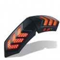 12V Wireless LED Helmet Light Waterproof Turn Brake Signal Lamp Smart Motorcycle USB Charging
