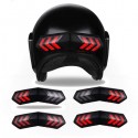 12V Wireless LED Helmet Light Waterproof Turn Brake Signal Lamp Smart Motorcycle USB Charging