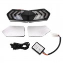 12V Wireless LED Helmet Light Waterproof Turn Brake Signal Lamp Smart Motorcycle USB Charging