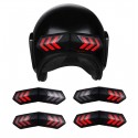 12V Wireless Motorcycle Helmet LED Brake Turn Signal Light Indicator