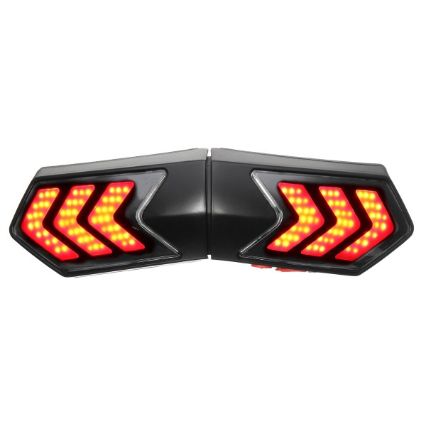 12V Wireless Motorcycle Helmet LED Brake Turn Signal Light Indicator