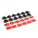 24 pcs Helmet Accessories Flat Curved Adhesive Pad Mount For Gopro Hero 3 3+ 4 5