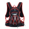 25L Backpack Waterproof Bike Outdoor Sports with Helmet Net Motorcycle Cycling Hiking Camping Fishing Travel Bag