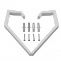 2pcs Helmet Holder Hook Jacket Bags Wall Mount Cloth Display Rack Hanger