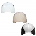 3-Snap Button Bubble Visor Flip Up Wind Face Shield Lens for Motorcycle Helmet 3 Color