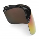 3-Snap Flip Up Open Face Motorcycle Helmet Visor Shield Five Colors