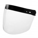 3 Snap Flip Up Visor Wind Shield Lens For Open Face Motorcycle Helmet