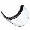 3 Snap Flip Up Visor Wind Shield Lens For Open Face Motorcycle Helmet