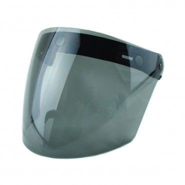 3 Snap Flip Up Visor Wind Shield Lens For Open Face Motorcycle Helmet