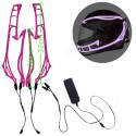 4-in-1 8 Color Motorcycle LED Night Riding Signal Helmet EL Cold Light 3 Modes Led Helmet Light Strip Decoration Kit Bar