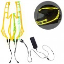 4-in-1 8 Color Motorcycle LED Night Riding Signal Helmet EL Cold Light 3 Modes Led Helmet Light Strip Decoration Kit Bar