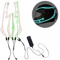 4-in-1 8 Color Motorcycle LED Night Riding Signal Helmet EL Cold Light 3 Modes Led Helmet Light Strip Decoration Kit Bar