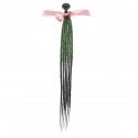 60cm 24 inch Motorcycle Bike Helmet Sucker Removable Hair Braid Pigtail Ponytail Gradient Ramp