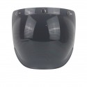 Bubble Shield Helmet Lens For Half Retro Flying Helmet Tri-buckle Lens With Black Frame