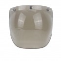 Bubble Shield Helmet Lens For Half Retro Flying Helmet Tri-buckle Lens With Black Frame