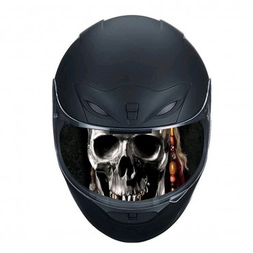 Detachable Motorcycle Racing Helmet Lens Visor Sticker Decals DIY Decoration Kit