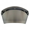 Flip Up Helmet Shield Lens Visor 3 Snap For Motorcycle Half Helmet Clear Silver