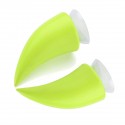 Green Motorcycle Helmet Headwear Accessoriess Suction Cups Horns Decor Decoration