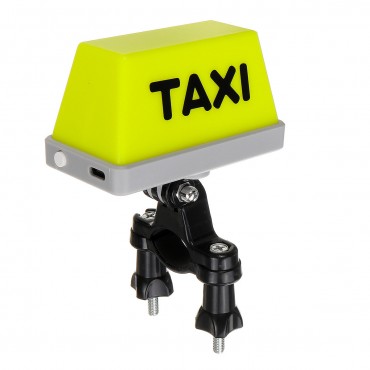 Helmet/Handlebar USB Rechargeable TAXI Sign Light Indicator Decoration For Motorcycle Bike Electirc Scooter