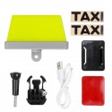 Helmet/Handlebar USB Rechargeable TAXI Sign Light Indicator Decoration For Motorcycle Bike Electirc Scooter