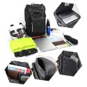 55L Outdoor Travel Bag Multi-Use Motorcycle Seat Tail Bag Helmet Backpack Waterproof Luggage Motorbike Storage