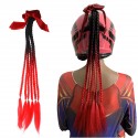 Motorcycle Helmet Braid With Twist Sucker Moto Motorbike Woman Decoration Braids