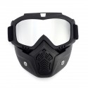Motorcycle Helmet Mask Shield Goggles Open Face Bike Motocross Eyewear Motorbike