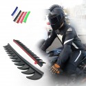 Motorcycle Helmet Reflective Decals Sticker Dirt Bike Rubber Strip Decoration