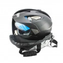 Portable Motorcycle Full Face Helmet Bag Backpack Black Waterproof
