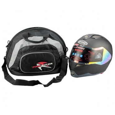 Portable Motorcycle Full Face Helmet Bag Backpack Black Waterproof