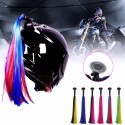 Punk Style Helmet Braids Motorcycle Bike Gradient Ramp Sucker Removable Pigtail Ponytail