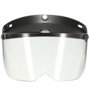 Universal Motorcycle Helmet Flip Up Visor Model Transparent Button Wind Lens UV Sunscreen 7.9X5.7in