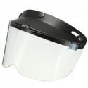 Universal Motorcycle Helmet Flip Up Visor Model Transparent Button Wind Lens UV Sunscreen 7.9X5.7in