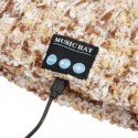 Wireless Warm Beanie bluetooth Music Hat Cap Soft Headset Headphone Speaker Microphone