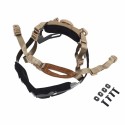 Tactical Helmet Locking Buckle System Outdoor Protective Adjustable Strap Accessory