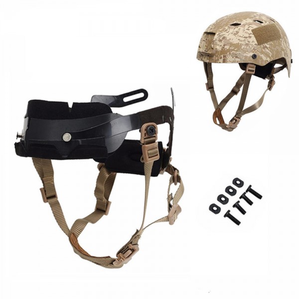 Tactical Helmet Locking Buckle System Outdoor Protective Adjustable Strap Accessory