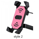 12V 3.5-6.0inch Phone GPS USB Rechargeable Holder For Electric Car Motorcycle Bike Scooter