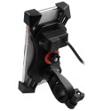 12V 3.5-6inch USB Rechargeable Waterproof Handlebar Mirror Phone GPS Holder For Electric Car Motorcycle Bike Scooter