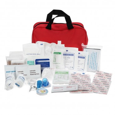 180PCS 30 Item First Aid Kit Medical Bag Emergency Survival for Car Sport Travel