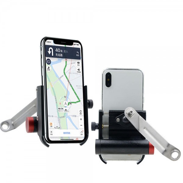 3500MA 5V 1.5A 360° Rotation Mobile Phone Holder With USB Power Bank Charing GPS Navigation Bracket Mirror Installation For Motorcycle Bike Cycling