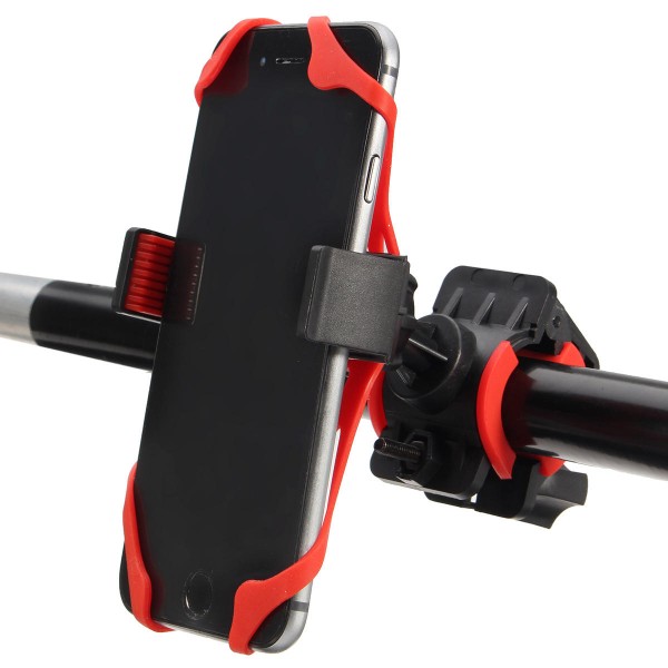 360 Degrees Motorcycle Handlebar Mount Holder Silicone Support For Phone