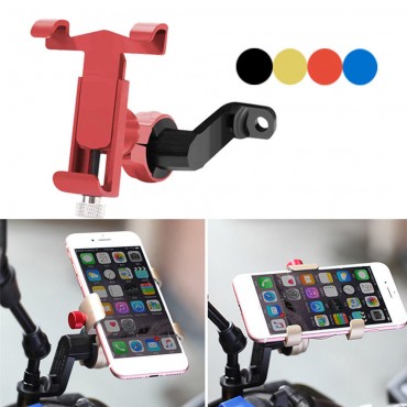 360° Rotating Universal Phone Holder Aluminum Bicycle Motorcycle Holder for Cell Phones GPS