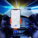 4.2-6.6 Inch Phone Holder GPS Navigation Bracket Motorcycle Bicycle Riding Shockproof Support With Power Bank Rearview Mirror / Handlebar Installation