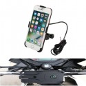 4.7 inch Phone GPS Holder USB Rechargeable Waterproof Bracket W/ Compass For Electric Car Motorcycle