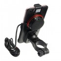 4.7 inch Phone GPS Holder USB Rechargeable Waterproof Bracket W/ Compass For Electric Car Motorcycle