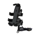 5V 2A Aluminum Alloy Phone Holder Mirror Handlebar For Motorcycle Octopus Stand Mobile
