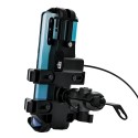 5V 2A Aluminum Alloy Phone Holder Mirror Handlebar For Motorcycle Octopus Stand Mobile