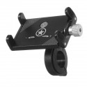 Aluminum Alloy Motorcycle Bike Bicycle Phone Holder Mount Handlebar Black/Silver