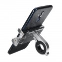 Aluminum Alloy Motorcycle Bike Bicycle Phone Holder Mount Handlebar Black/Silver